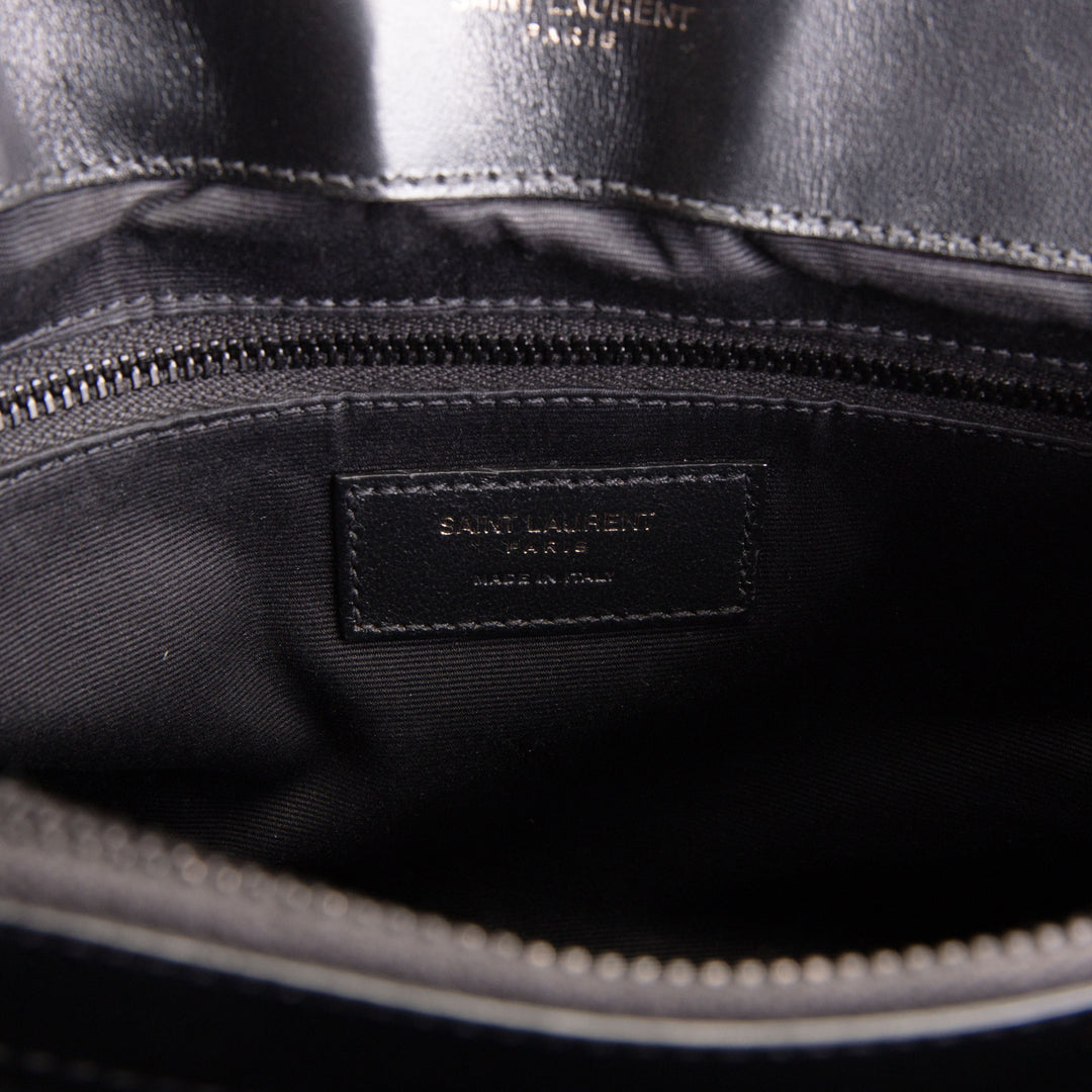 SAINT LAURENT Medium Loulou Shoulder Bag - Black