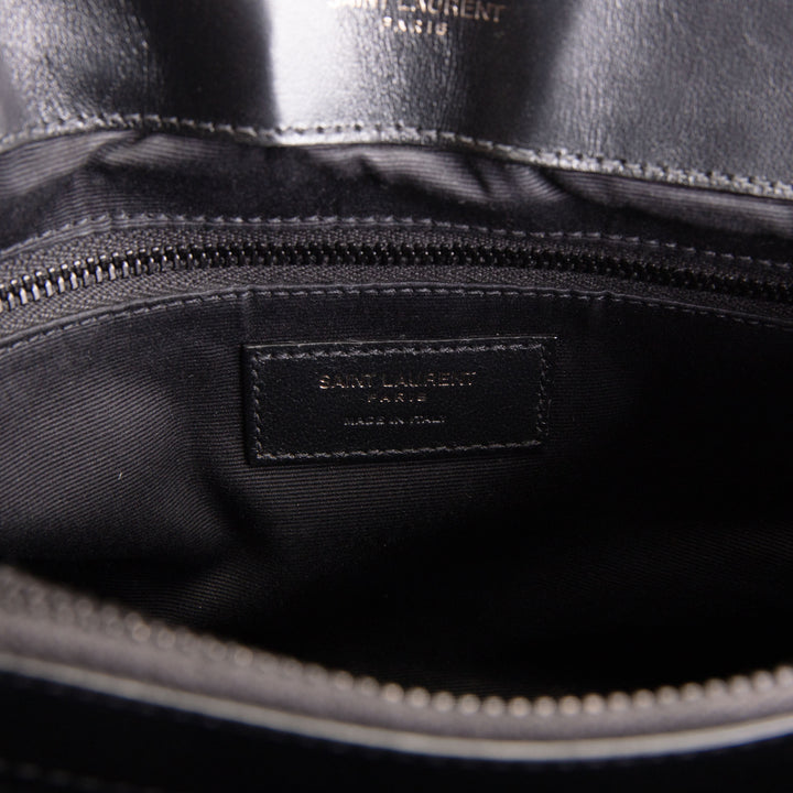 SAINT LAURENT Medium Loulou Shoulder Bag - Black