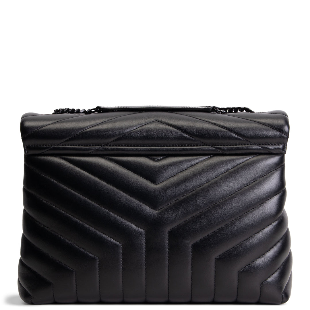 SAINT LAURENT Medium Loulou Shoulder Bag - Black