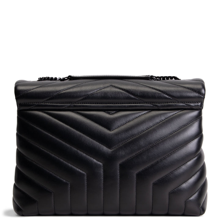 SAINT LAURENT Medium Loulou Shoulder Bag - Black