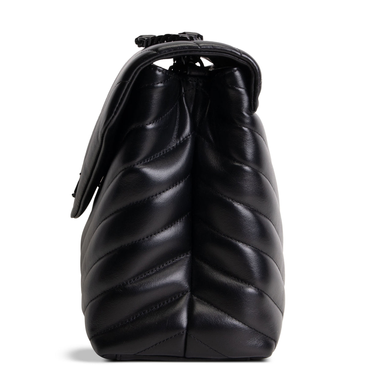SAINT LAURENT Medium Loulou Shoulder Bag - Black
