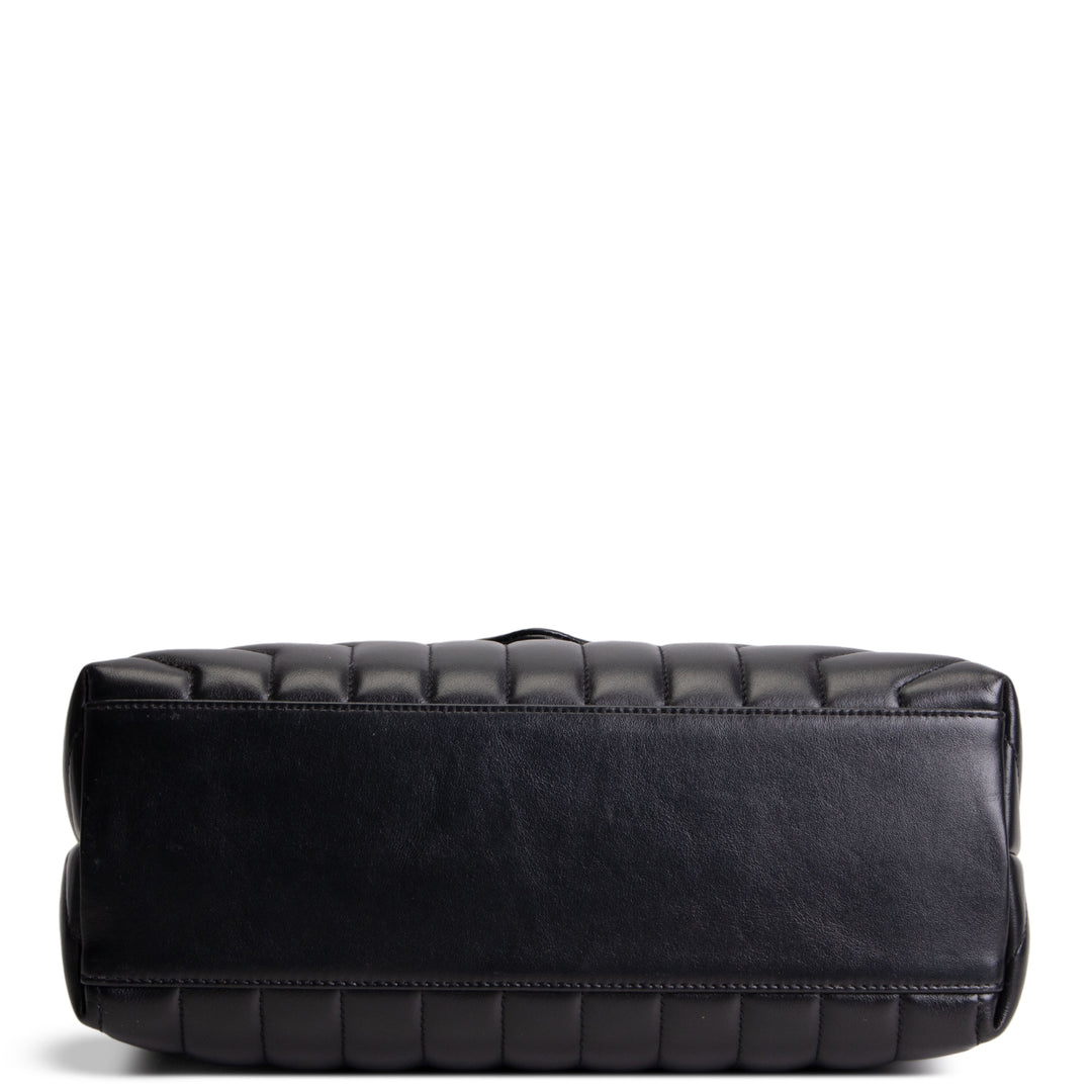 SAINT LAURENT Medium Loulou Shoulder Bag - Black