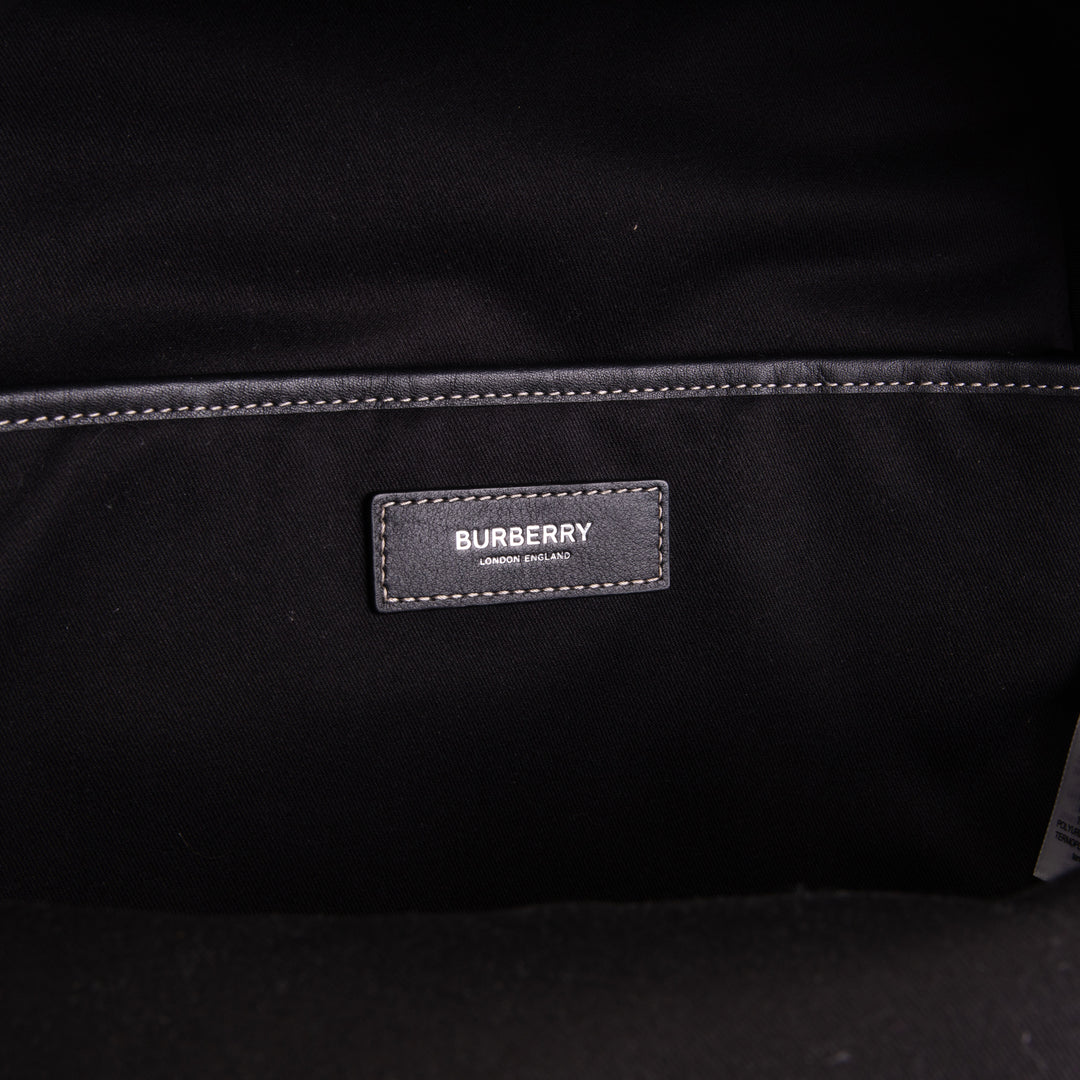 BURBERRY Jett Check Backpack E Canvas