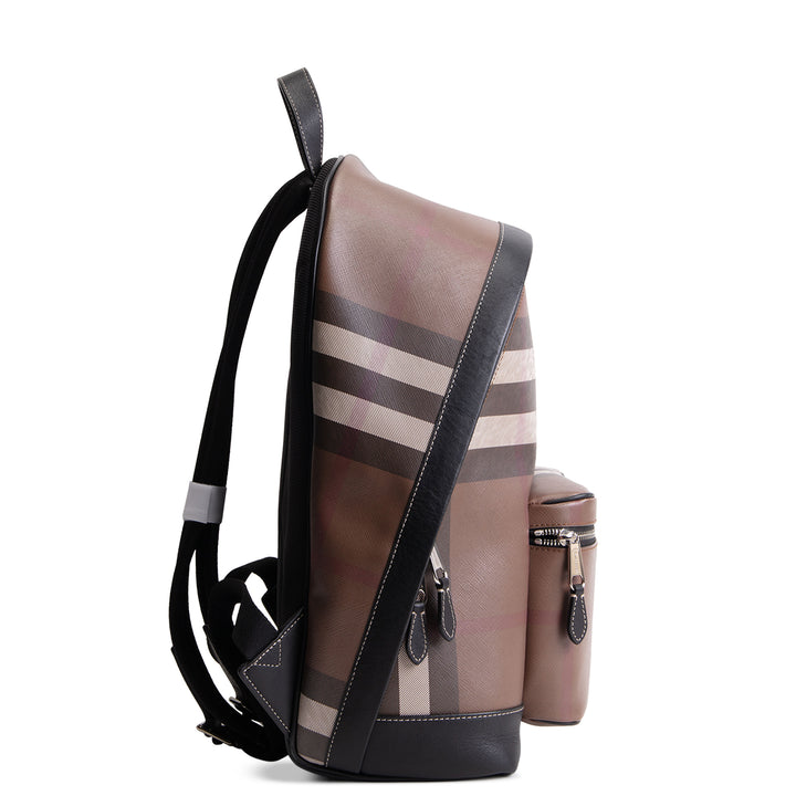 BURBERRY Jett Check Backpack E Canvas