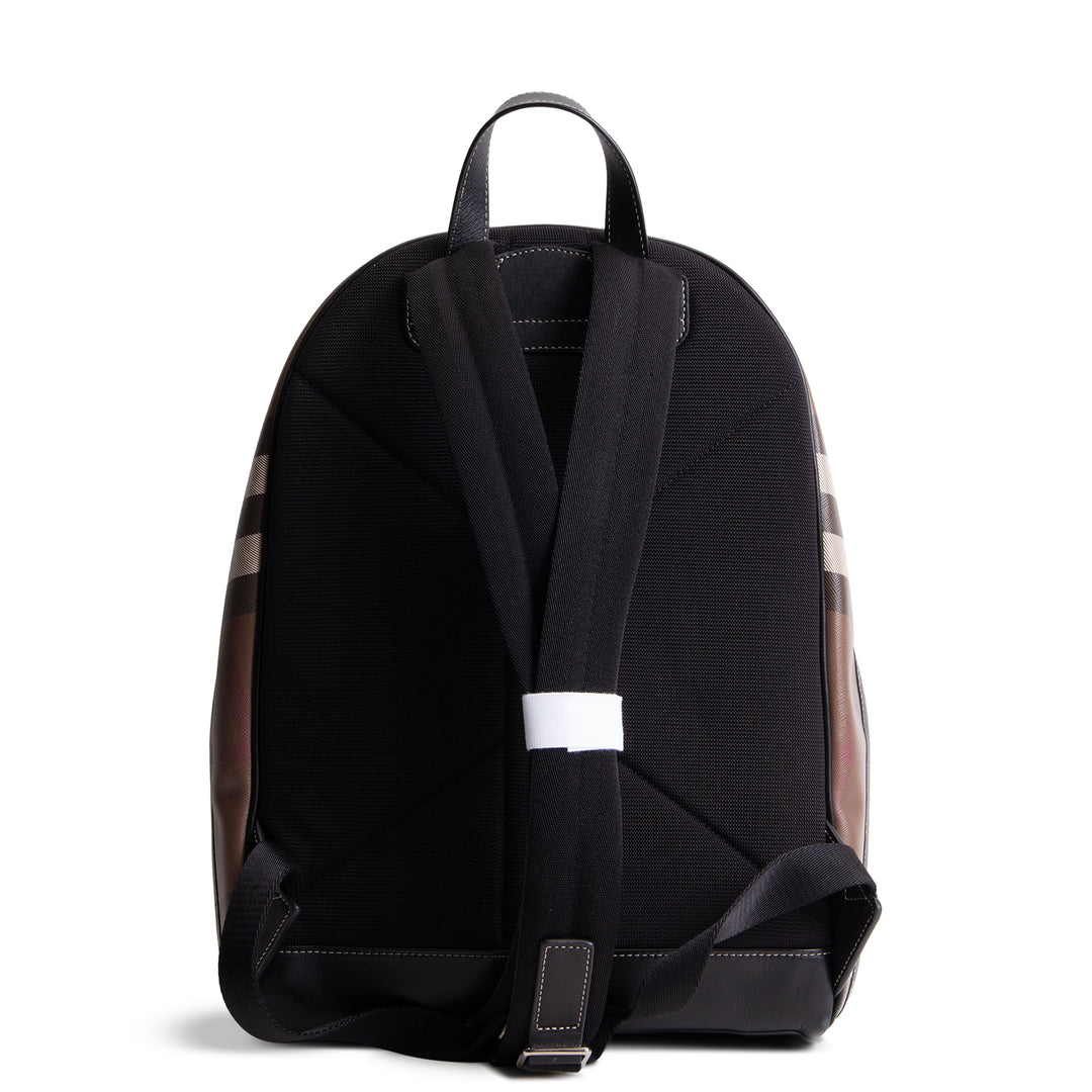 BURBERRY Jett Check Backpack E Canvas