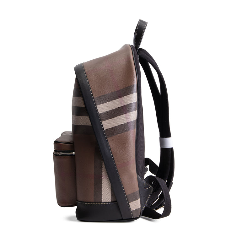 BURBERRY Jett Check Backpack E Canvas