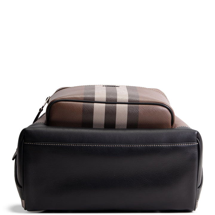 BURBERRY Jett Check Backpack E Canvas
