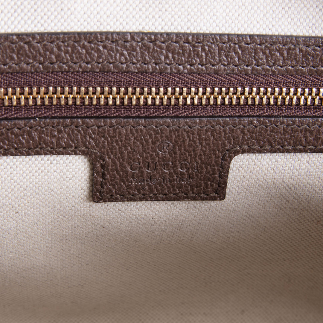 GUCCI GG Supreme Studded Ophidia Flap Shoulder Bag