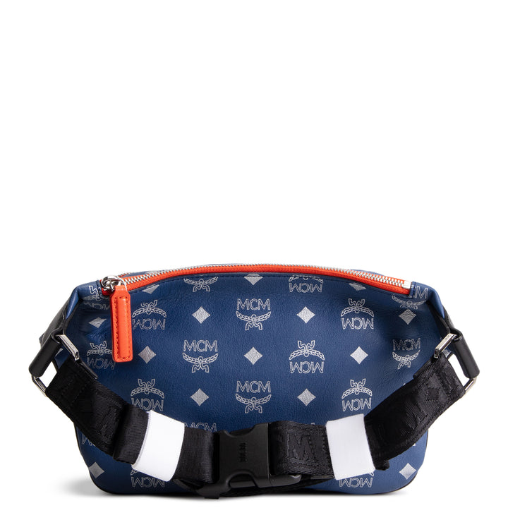 MCM Visetos Resnick Belt Bag - Blue/Orange