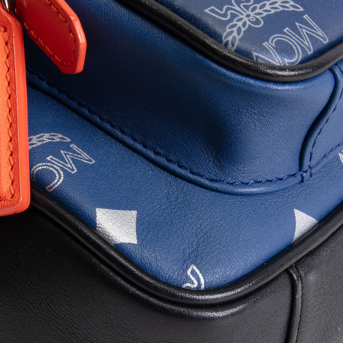 MCM Visetos Resnick Belt Bag - Blue/Orange
