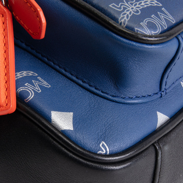 MCM Visetos Resnick Belt Bag - Blue/Orange