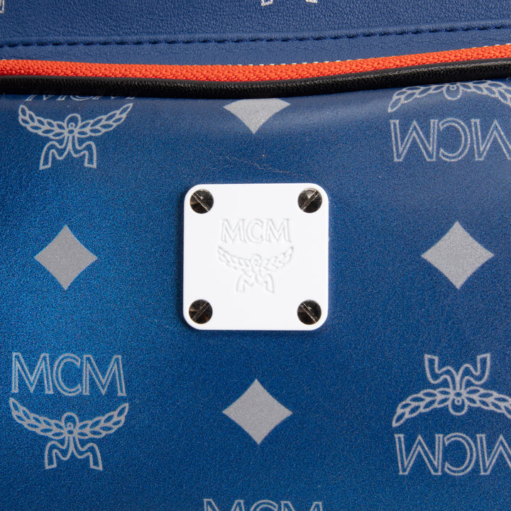 MCM Visetos Resnick Belt Bag - Blue/Orange