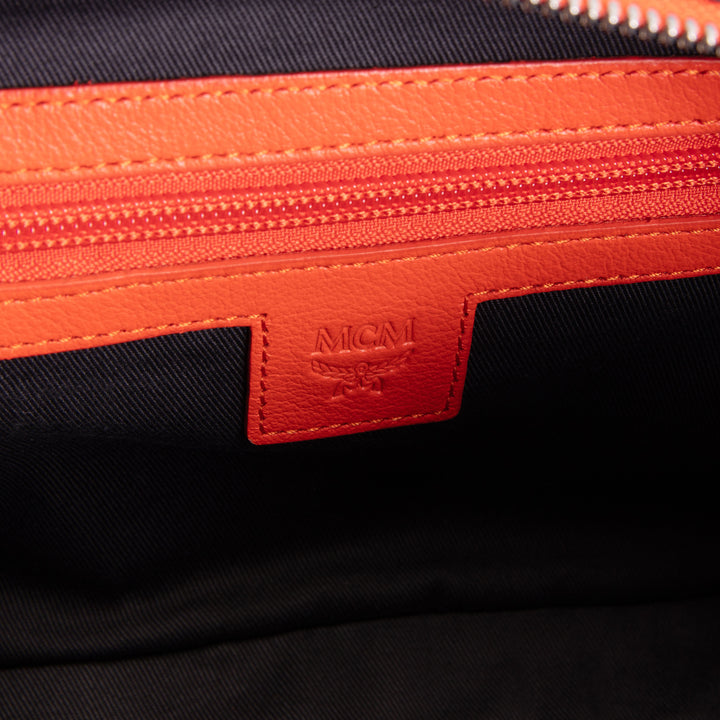MCM Visetos Resnick Belt Bag - Blue/Orange