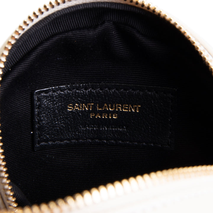 SAINT LAURENT Vinyle Belt Bag - Blanc Vintage