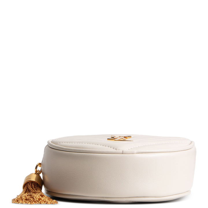 SAINT LAURENT Vinyle Belt Bag - Blanc Vintage