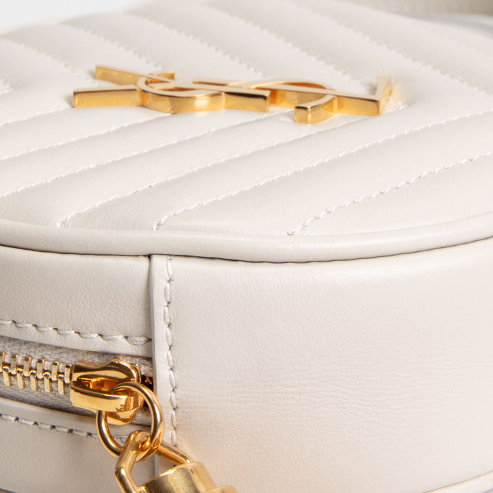 SAINT LAURENT Vinyle Belt Bag - Blanc Vintage