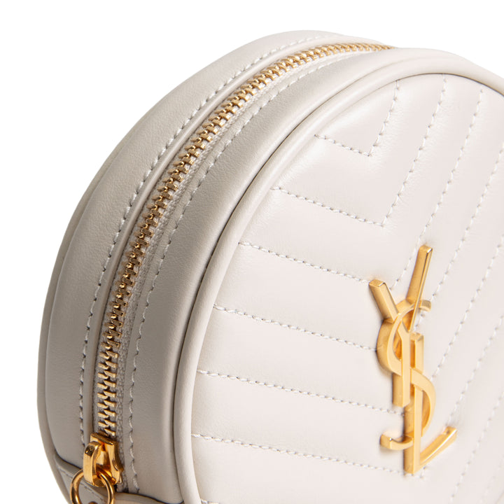 SAINT LAURENT Vinyle Belt Bag - Blanc Vintage