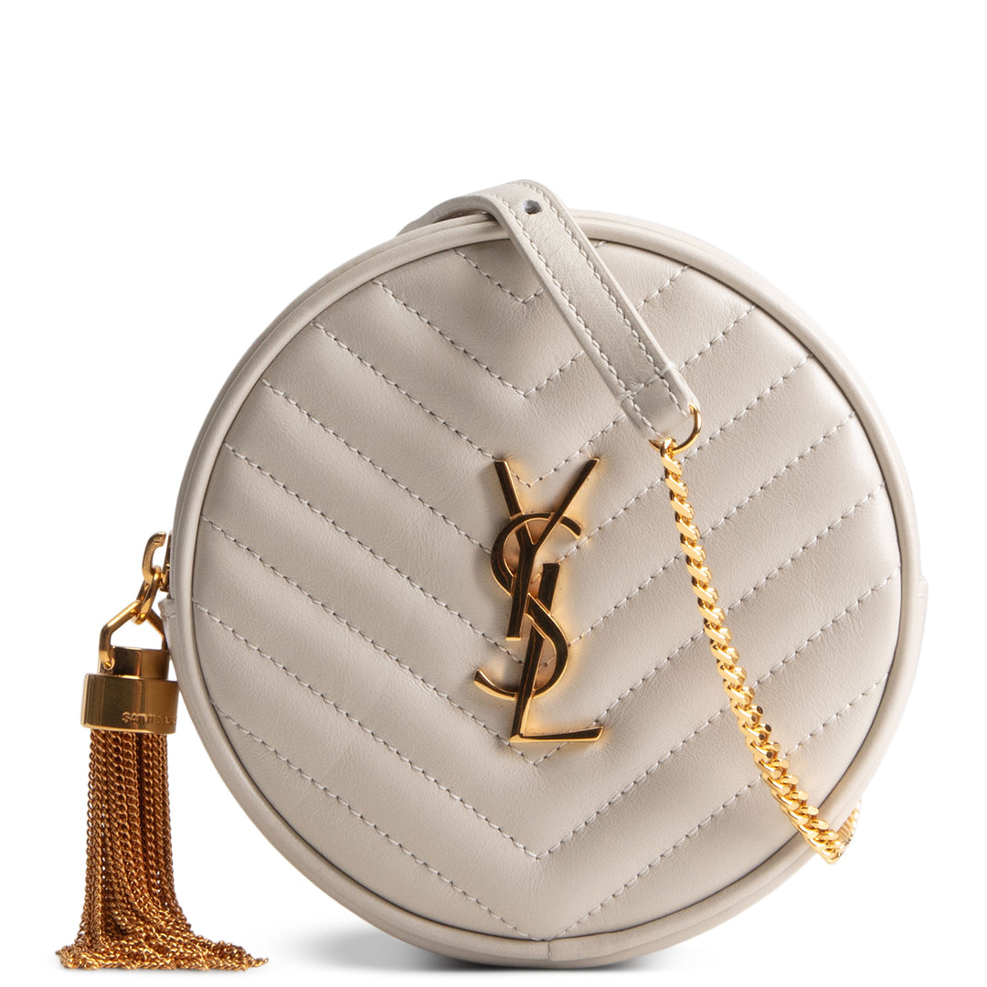 SAINT LAURENT Vinyle Belt Bag - Blanc Vintage