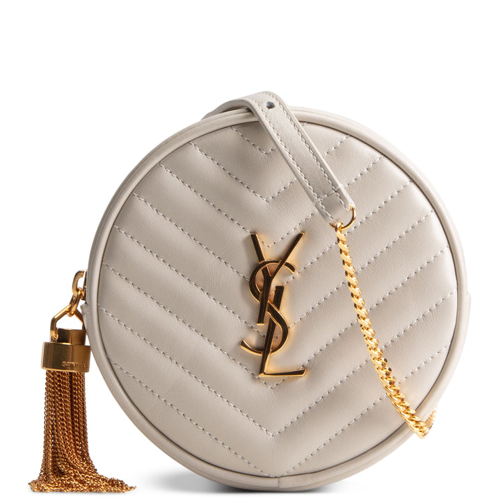 SAINT LAURENT Vinyle Belt Bag - Blanc Vintage