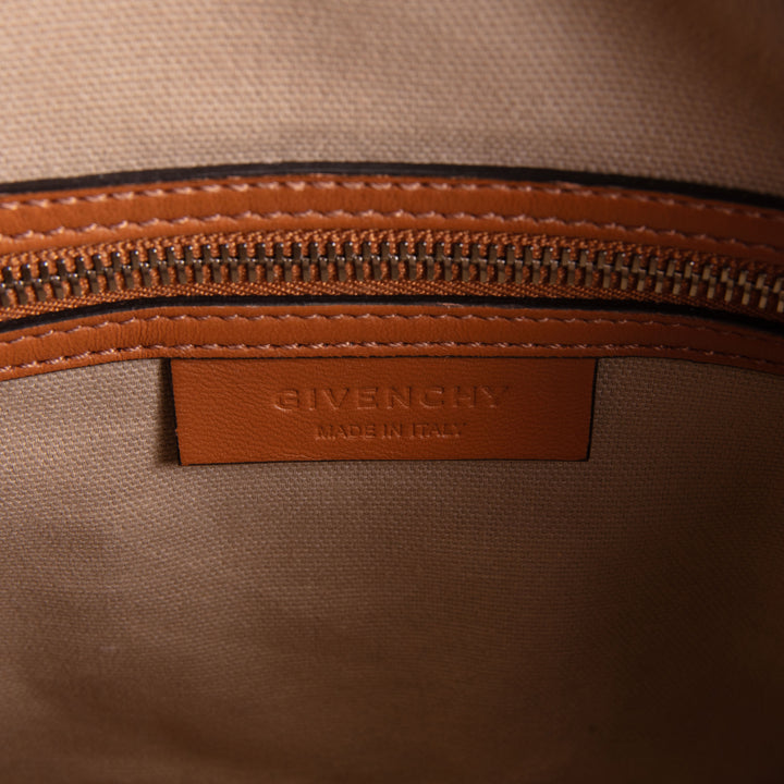 GIVENCHY Antigonia Crocodile Embossed - Small - Cognac