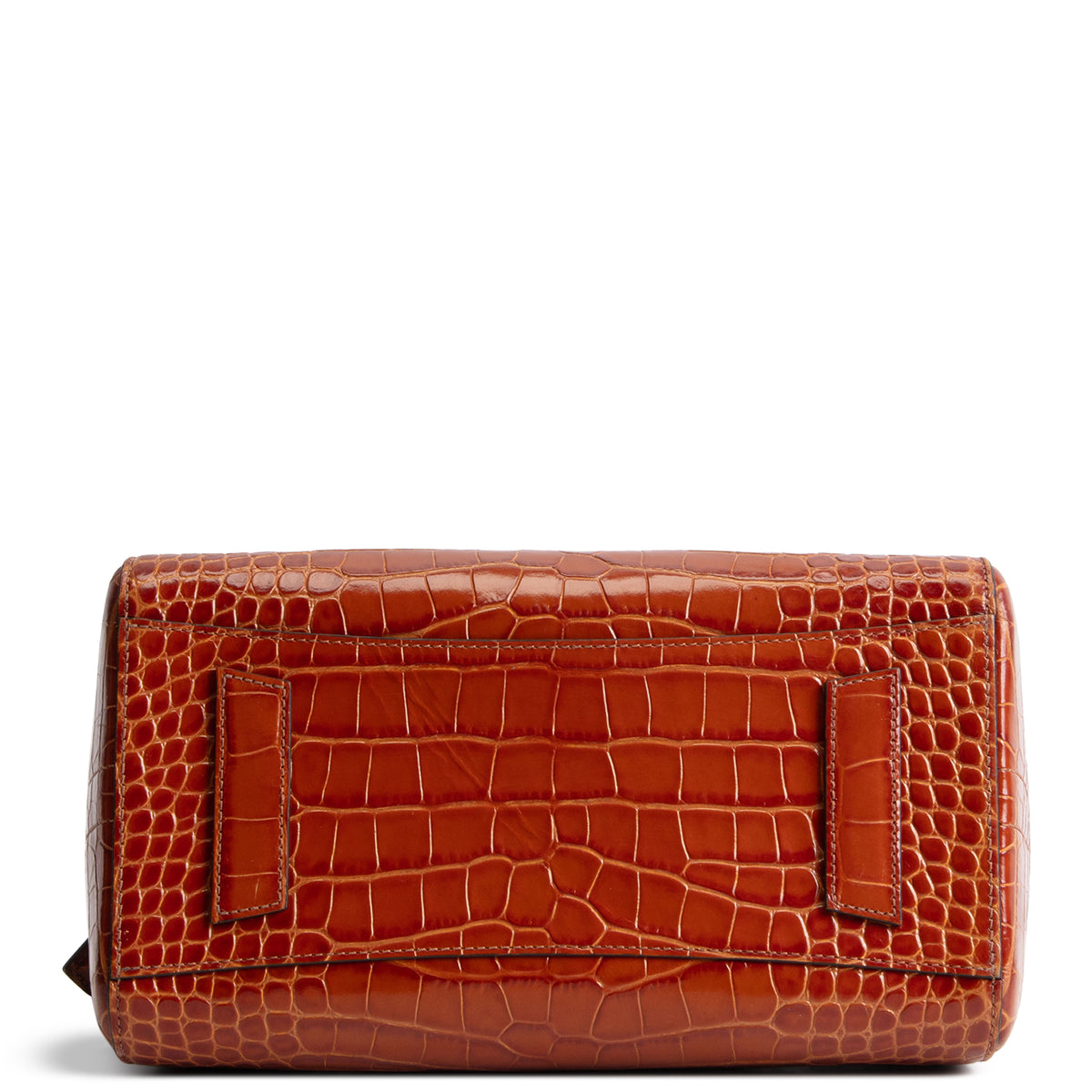 GIVENCHY Antigonia Crocodile Embossed - Small - Cognac