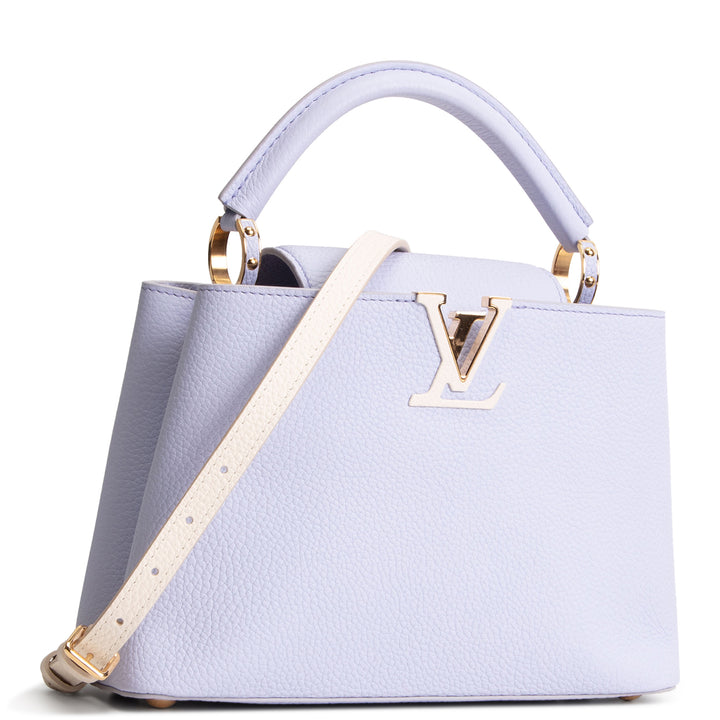 LOUIS VUITTON Taurillon Capucines BB - Lilac/Cream