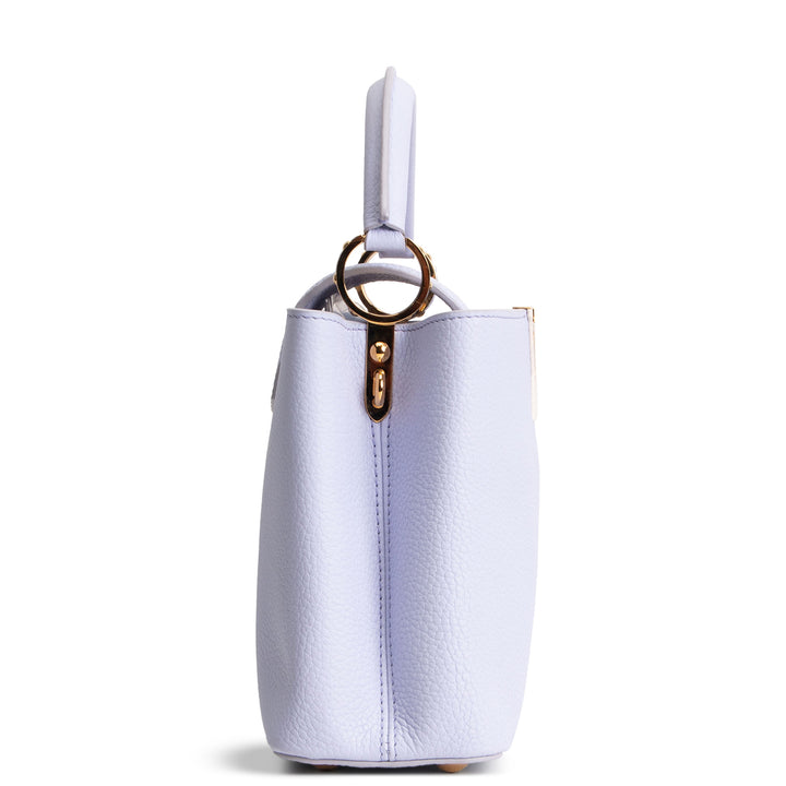 LOUIS VUITTON Taurillon Capucines BB - Lilac/Cream