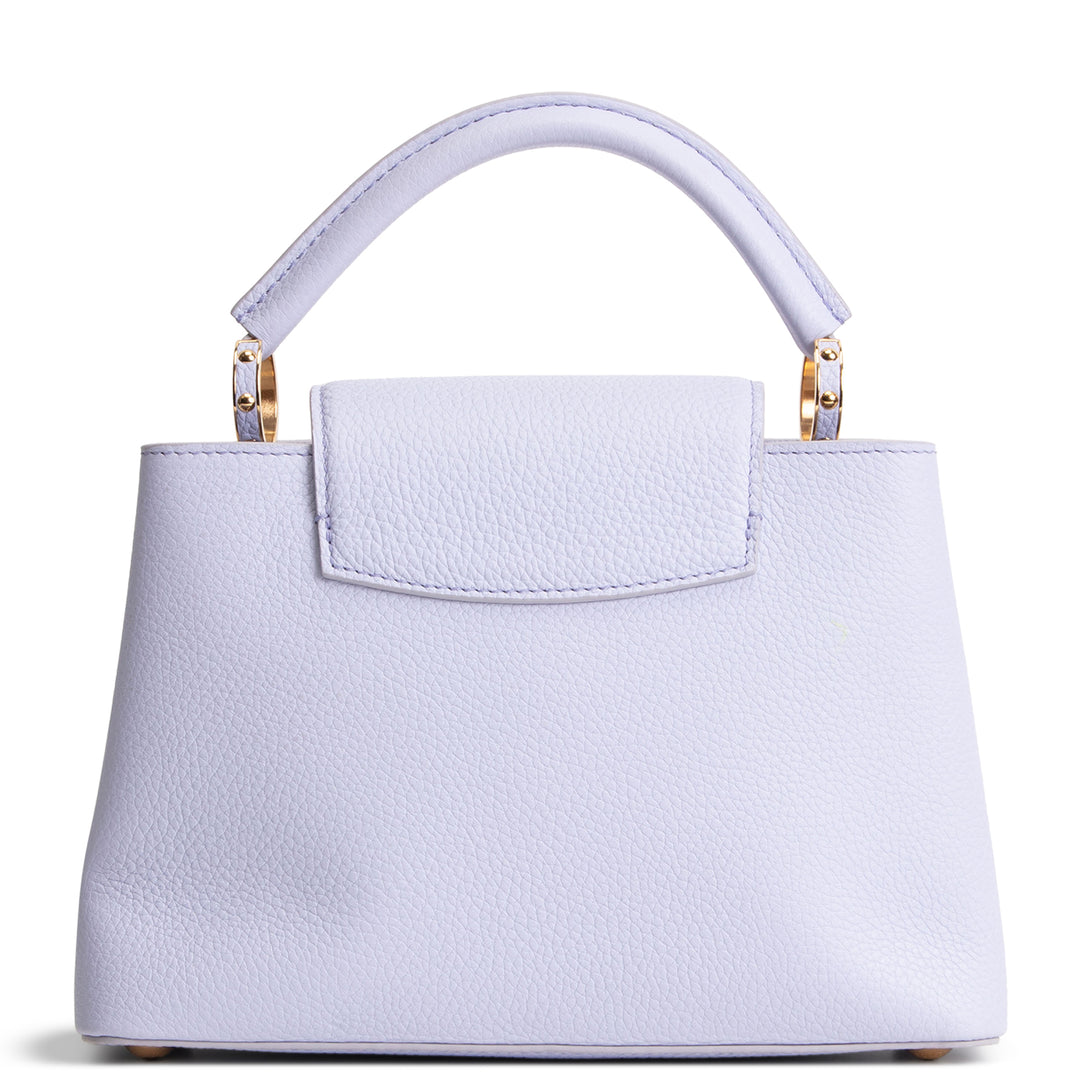 LOUIS VUITTON Taurillon Capucines BB - Lilac/Cream