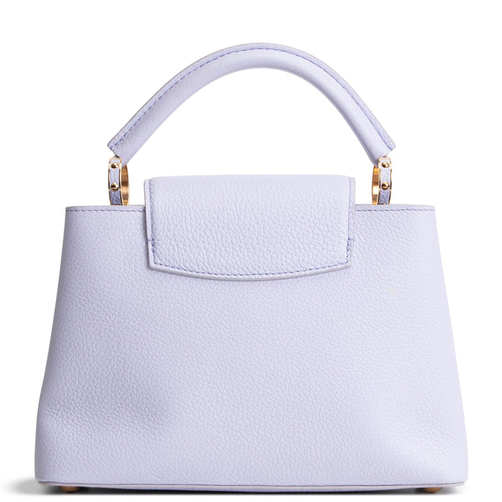 LOUIS VUITTON Taurillon Capucines BB - Lilac/Cream