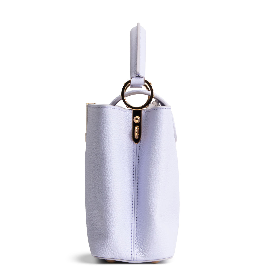LOUIS VUITTON Taurillon Capucines BB - Lilac/Cream