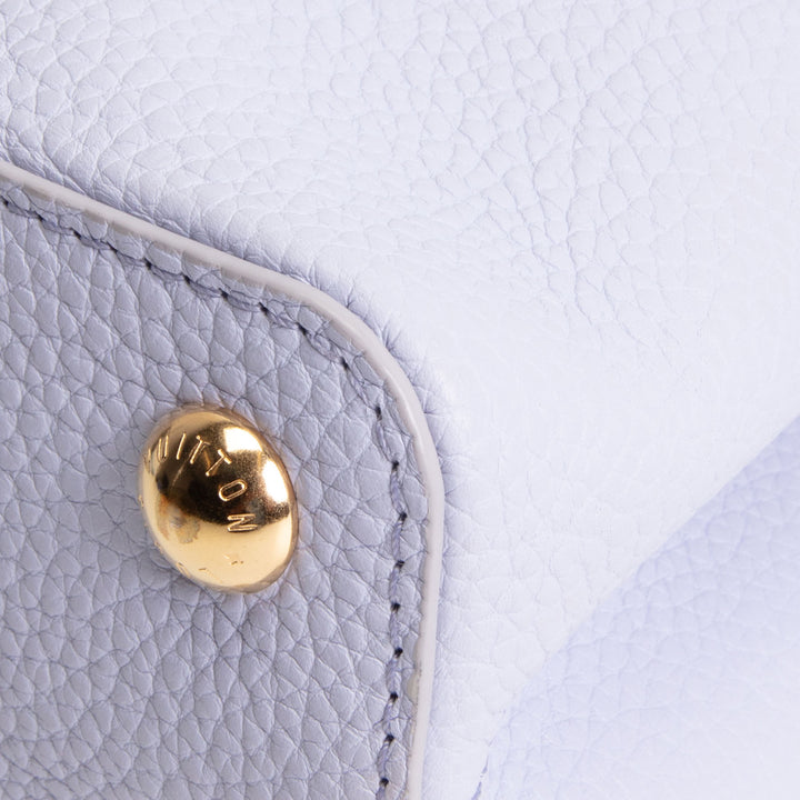 LOUIS VUITTON Taurillon Capucines BB - Lilac/Cream