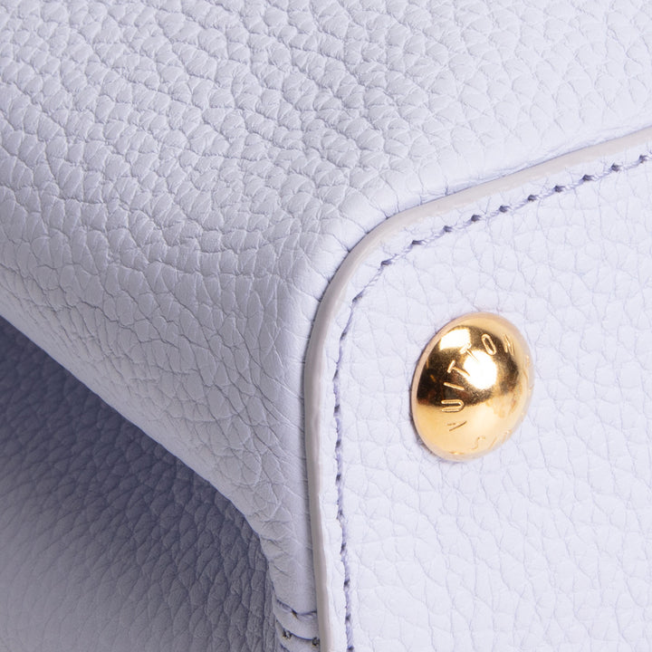 LOUIS VUITTON Taurillon Capucines BB - Lilac/Cream