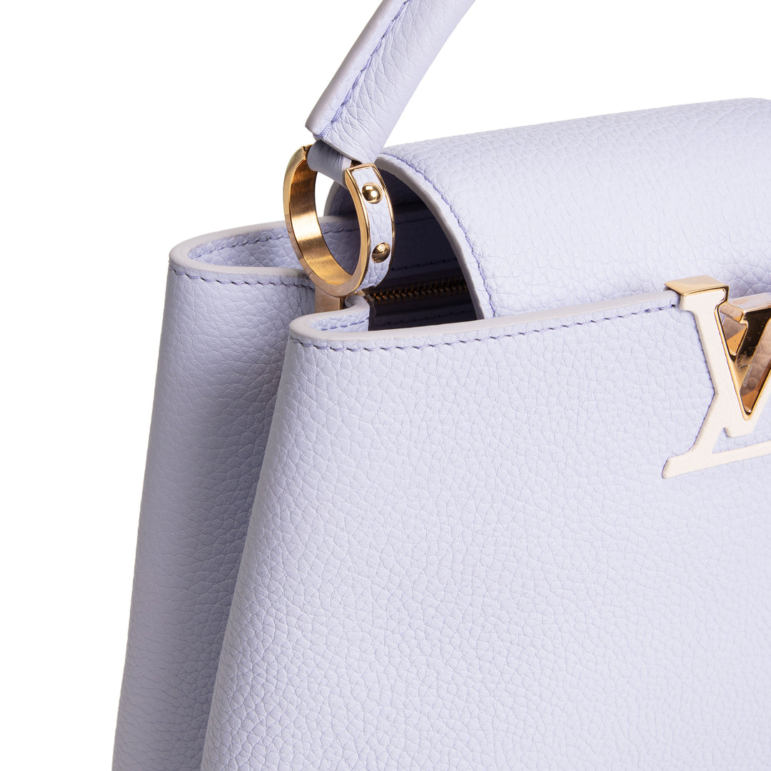 LOUIS VUITTON Taurillon Capucines BB - Lilac/Cream