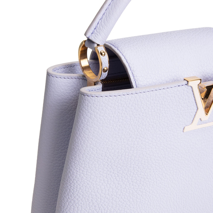 LOUIS VUITTON Taurillon Capucines BB - Lilac/Cream