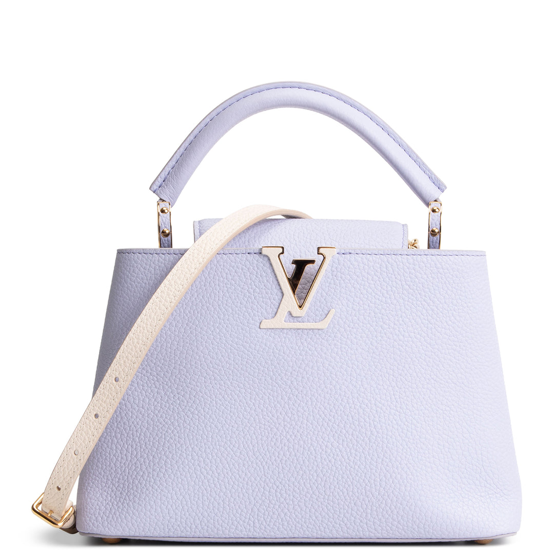 LOUIS VUITTON Taurillon Capucines BB - Lilac/Cream