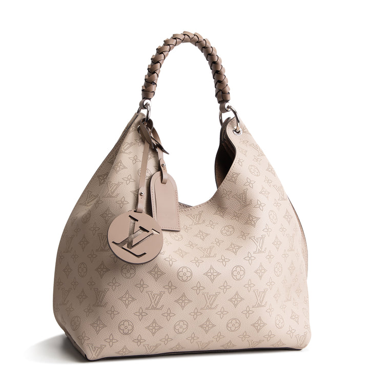 LOUIS VUITTON Monogram Mahina Carmel Hobo - Turtledove