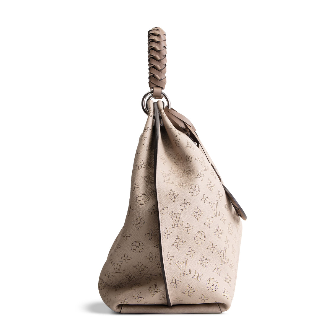 LOUIS VUITTON Monogram Mahina Carmel Hobo - Turtledove