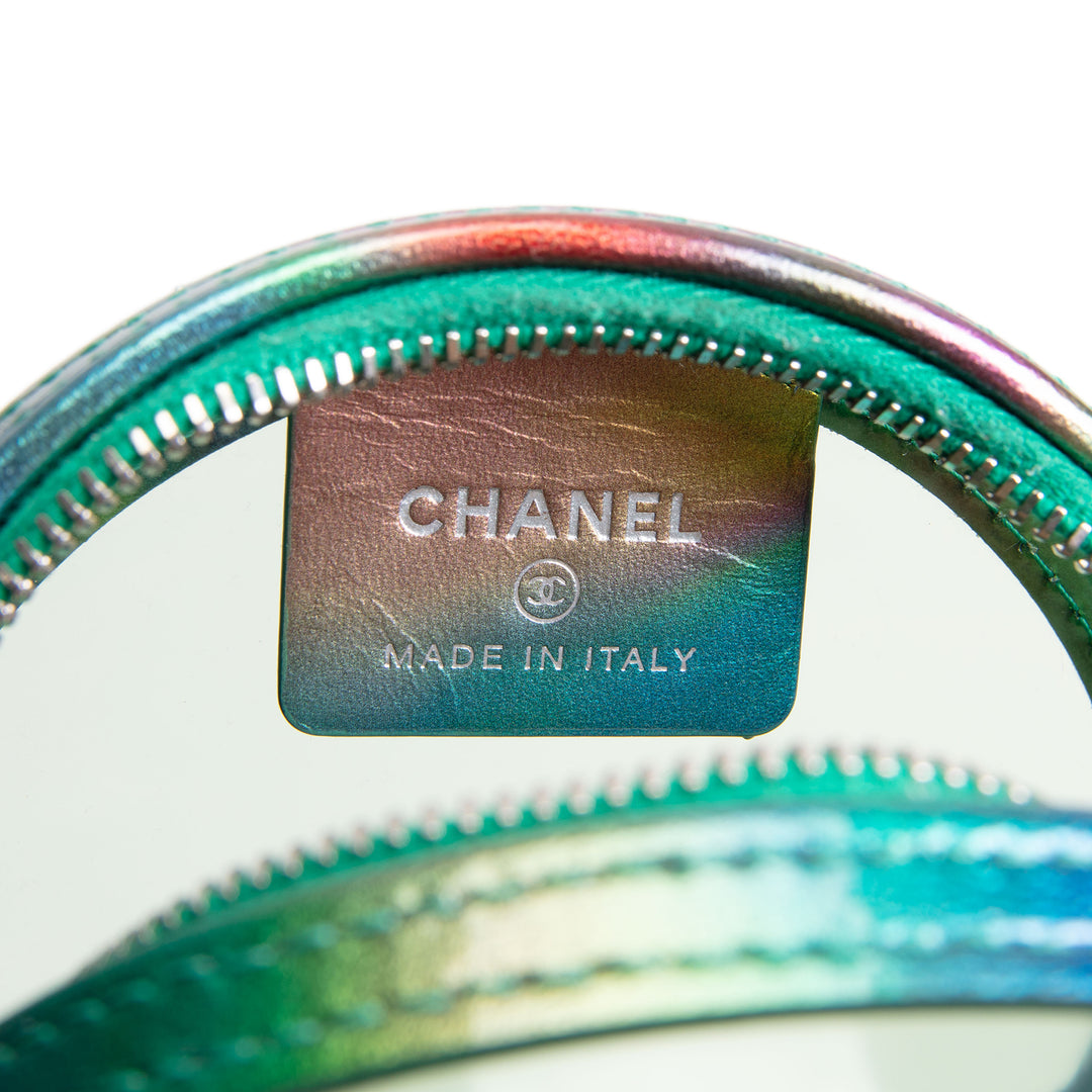 CHANEL CC Filigree Round PVC Crossbody
