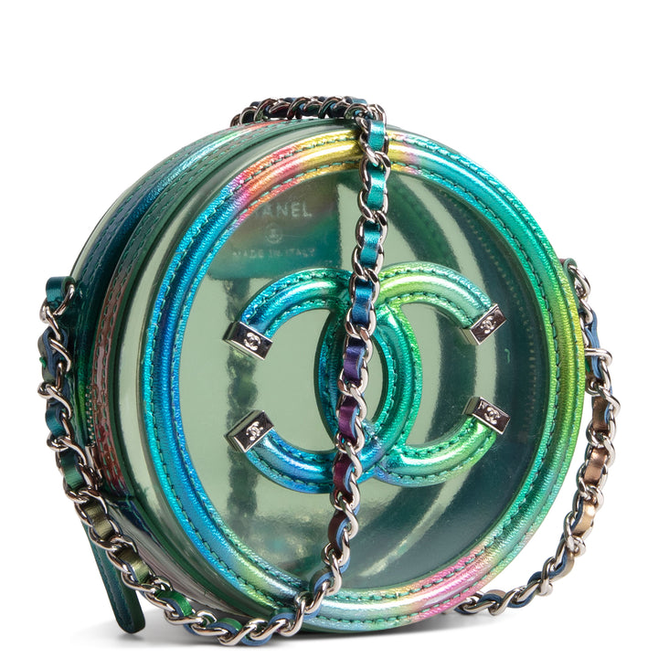 CHANEL CC Filigree Round PVC Crossbody