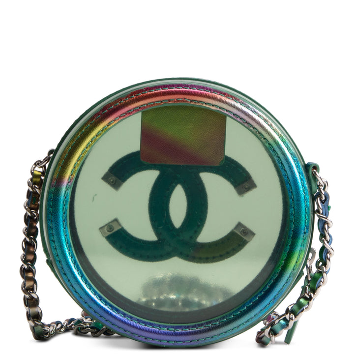 CHANEL CC Filigree Round PVC Crossbody