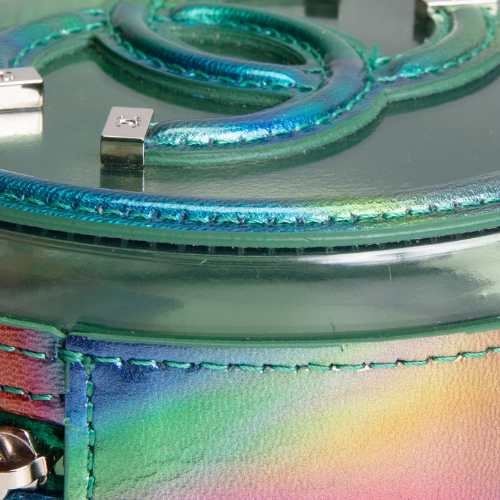 CHANEL CC Filigree Round PVC Crossbody