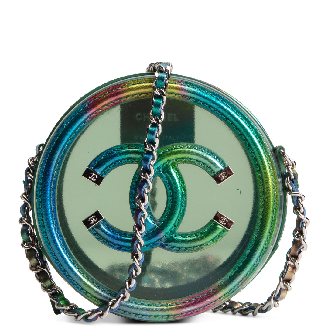 CHANEL CC Filigree Round PVC Crossbody