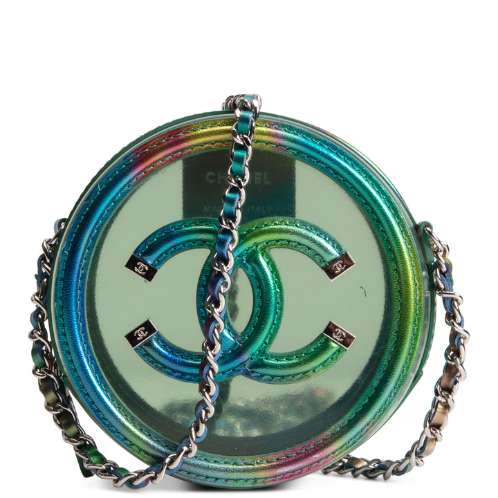 CHANEL CC Filigree Round PVC Crossbody