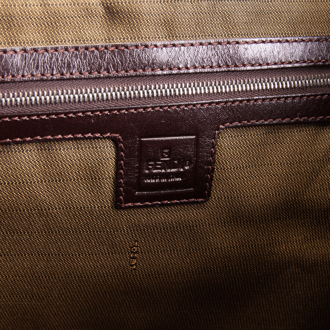 FENDI Zucca Top Handle Tote - Tobacco