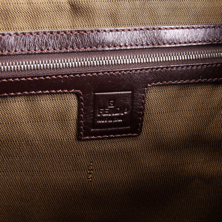 FENDI Zucca Top Handle Tote - Tobacco