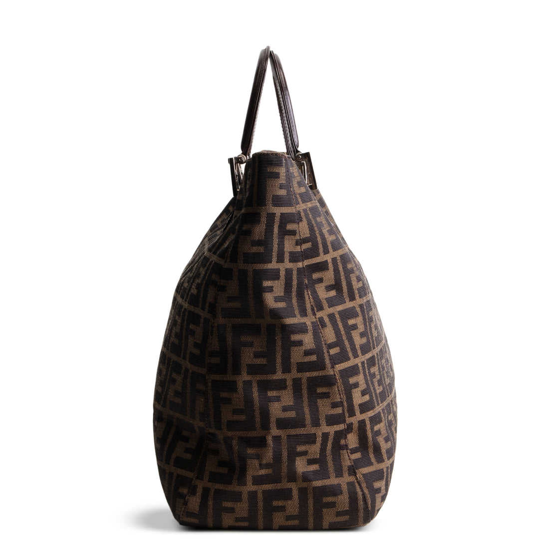 FENDI Zucca Top Handle Tote - Tobacco