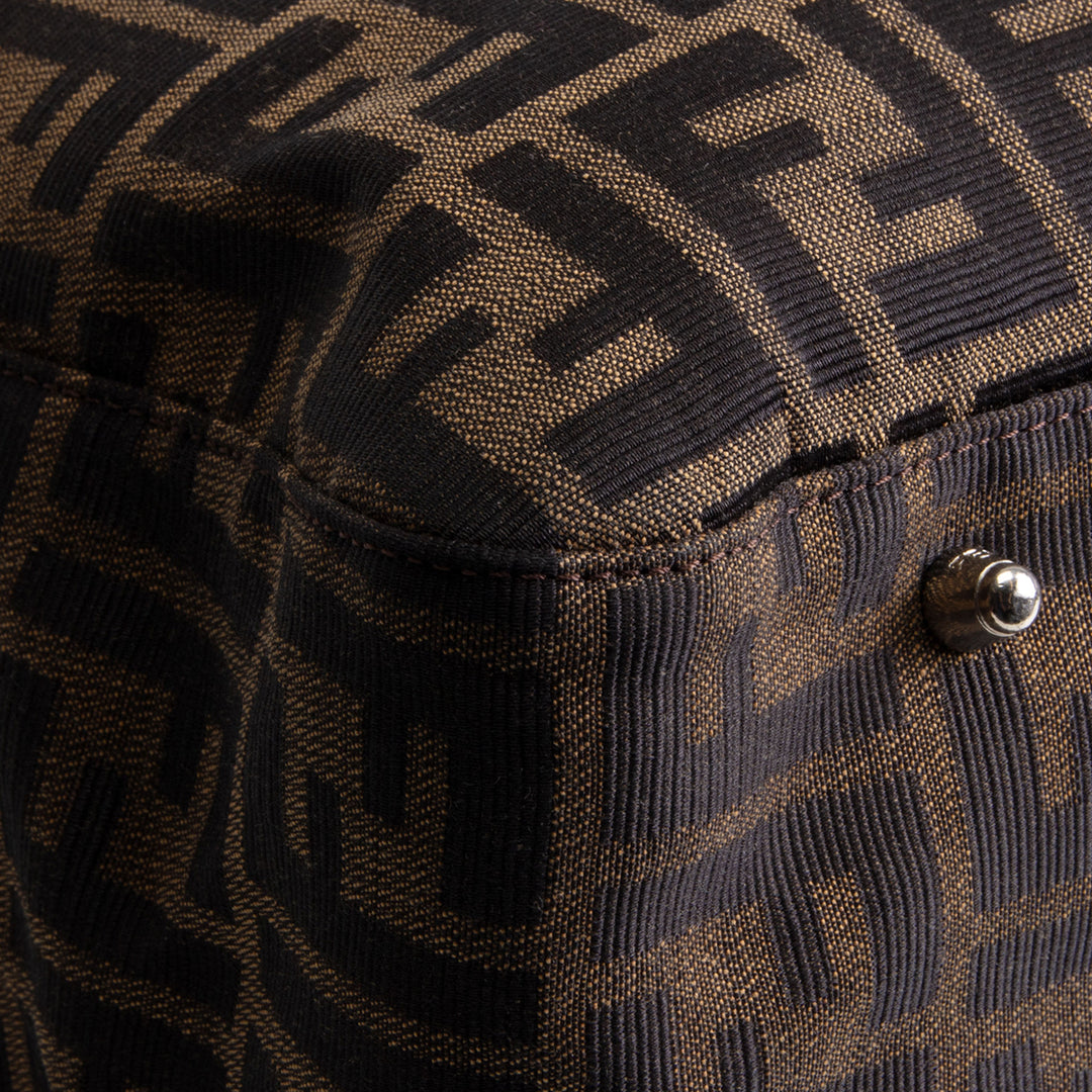 FENDI Zucca Top Handle Tote - Tobacco