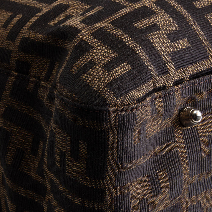 FENDI Zucca Top Handle Tote - Tobacco