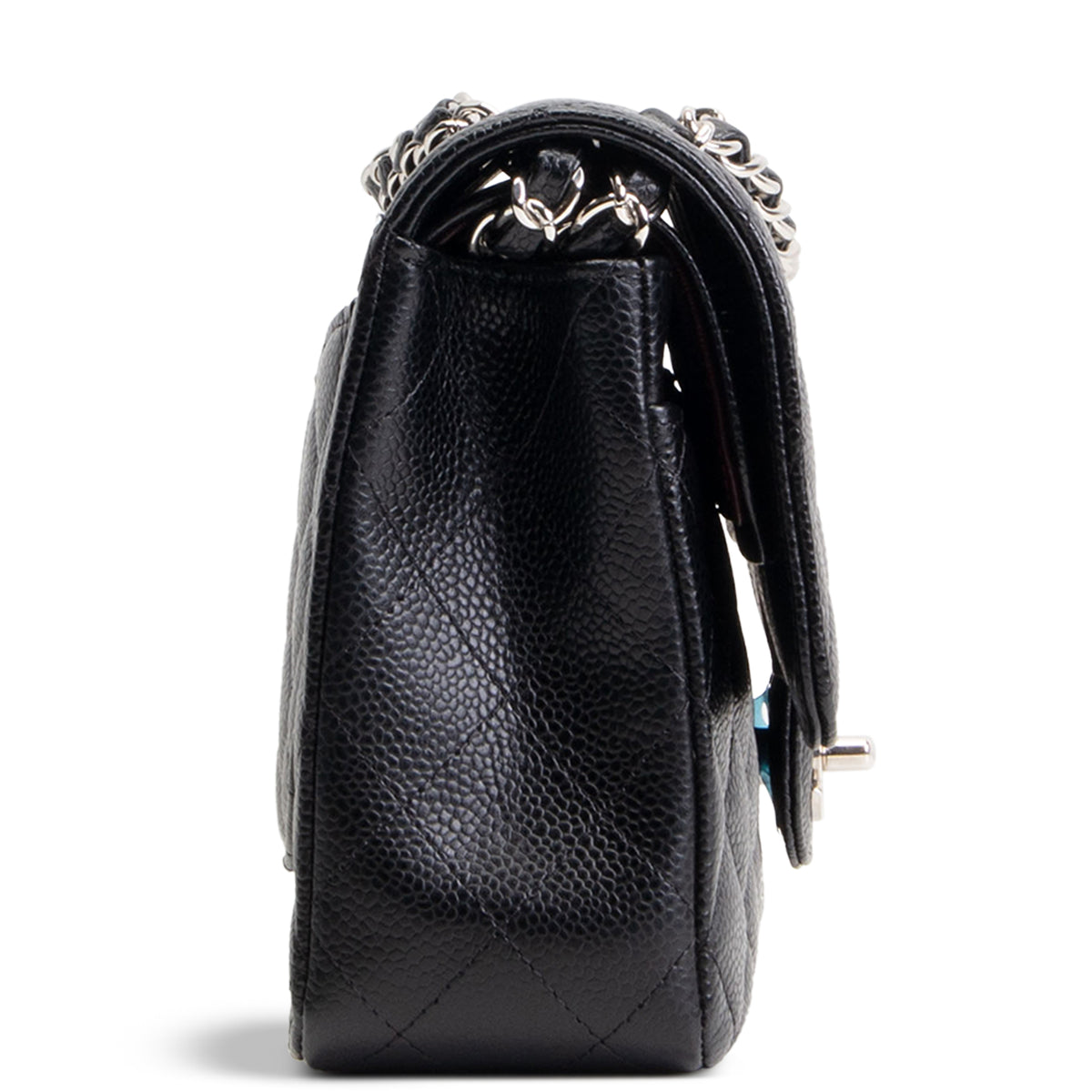 CHANEL Caviar Medium Double Flap Bag - Black
