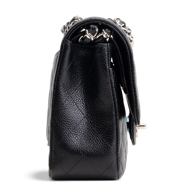 CHANEL Caviar Medium Double Flap Bag - Black